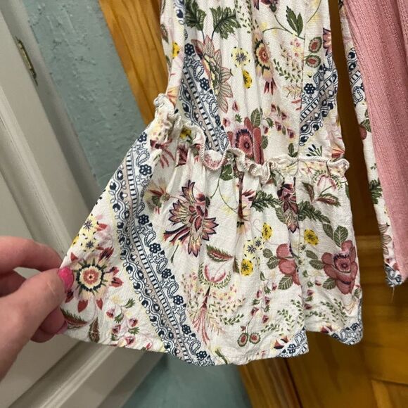 143 story by line up size M pink and printed wide sleeve flowy blouse - Picture 5 of 6